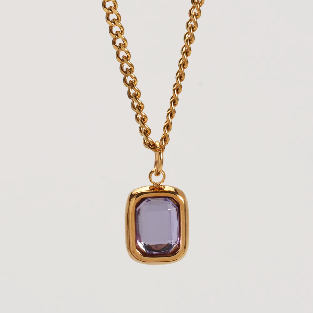 AMETHYST PENDANT (GOLD)