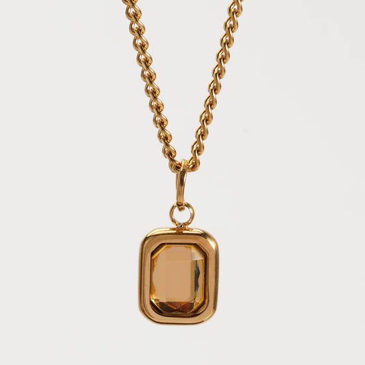 CITRINE PENDANT (GOLD)